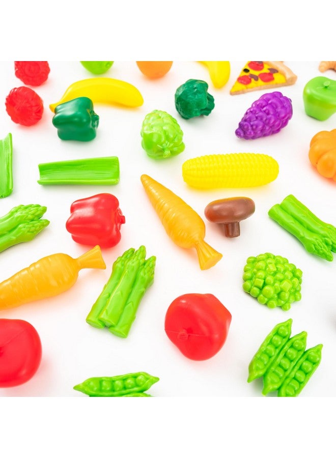 115Piece Deluxe Tasty Treats Pretend Play Food Set Plastic Grocery And Pantry Items Gift For Ages 3+