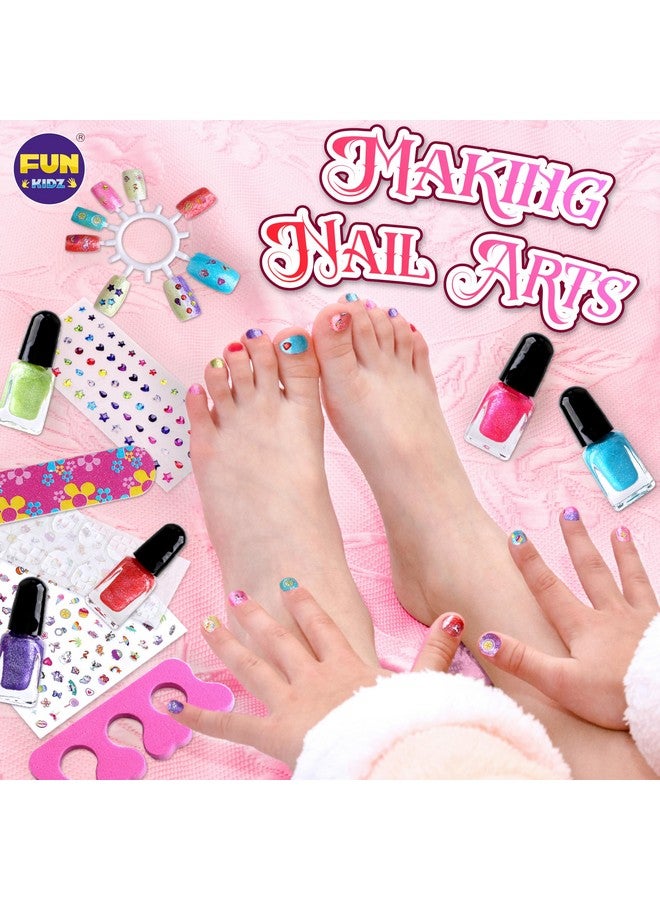 60Pcs Kid Makeup Kit For Girls 612 Funkidz Three Layers Folding Make Up Box Toy Set Child Beauty Cosmetic Kits For Little Girls Party Gifts