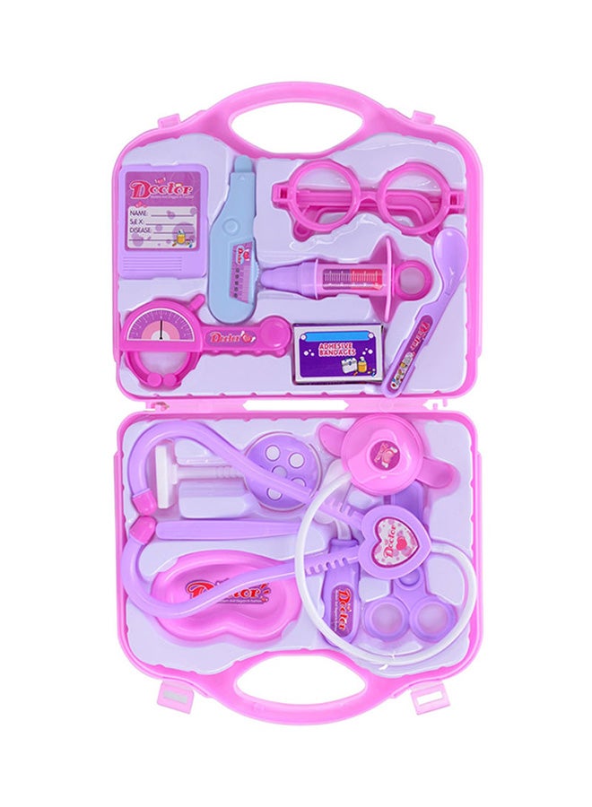 First Aid Kit Doctor Prentend Play Toy Set Pink Color Portable 4+ Years Age Groups 10x10x5cm