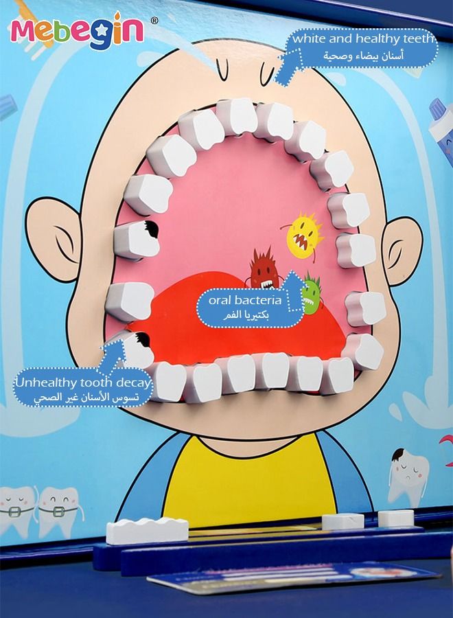 31 PCS Wooden Kids Pretend Play Doctor Toys Dentist Medical Kit Play Set Educational Preschool Toys