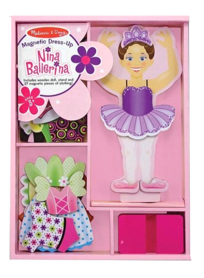 27-Piece Nina Ballerina Magnetic Dress-Up Set