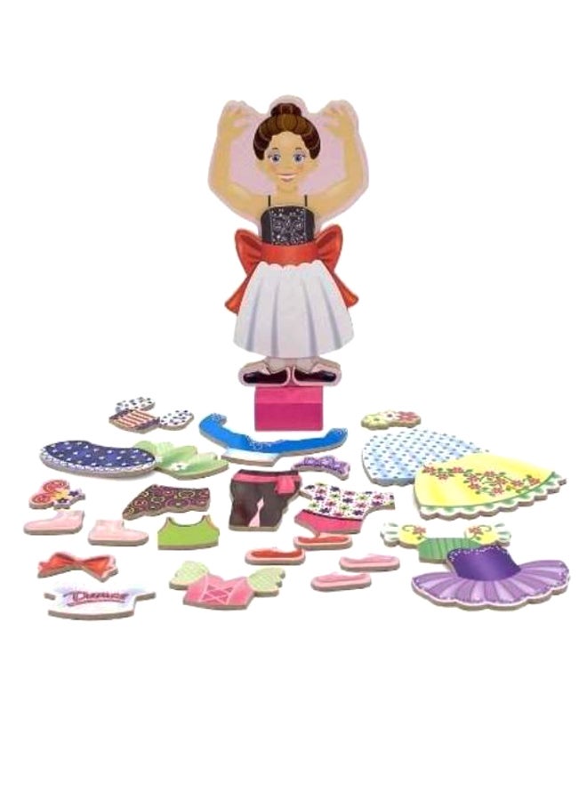 27-Piece Nina Ballerina Magnetic Dress-Up Set