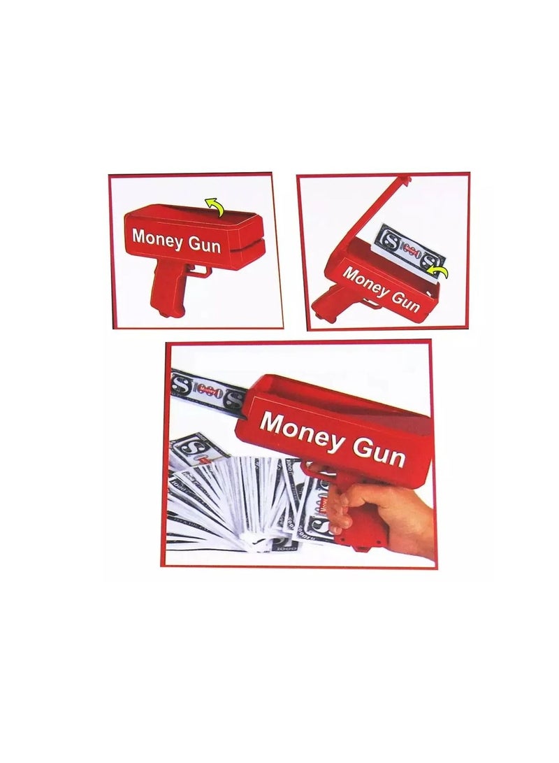 Money Gun Toys Shooter Spray Cash Gun For Kids At Parties