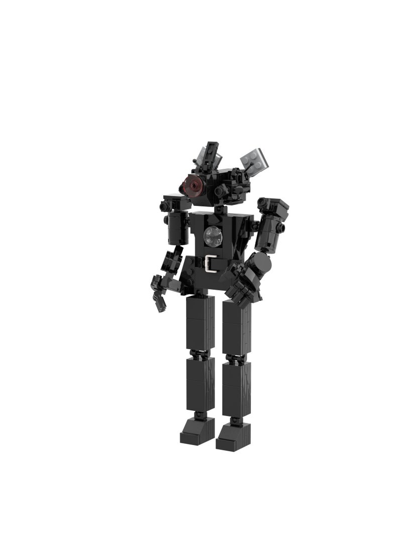 Skibidi Toilet Man Toy Building Blocks Set 244 PCS Monitor Man Blocks Toy Ideas Toys Battle Horror Game Model Ideas Toys Gifts for Adult & Kids
