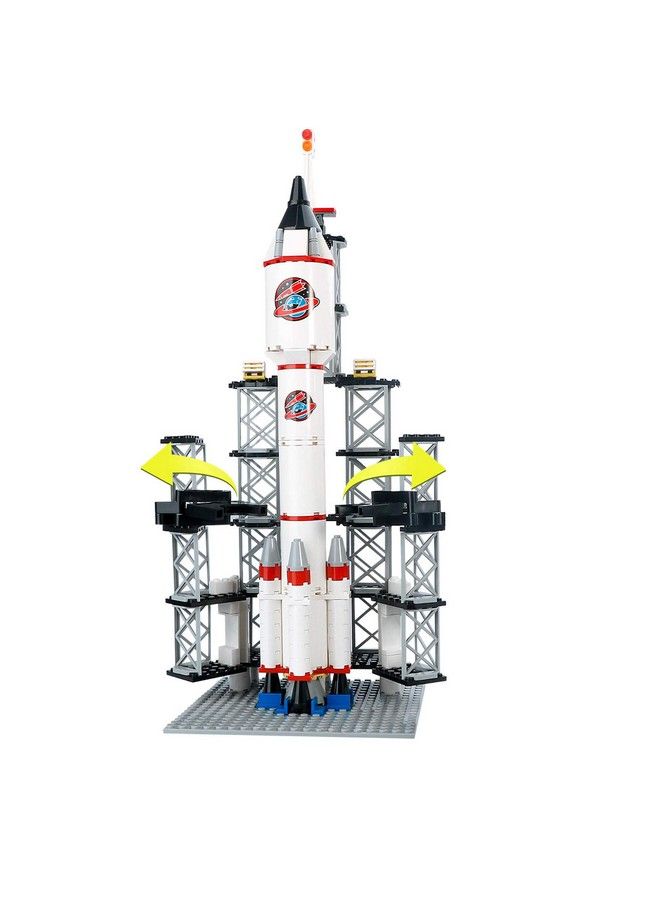 Rocket Launch Center Space Explorer Building Kit Space Shuttle Adventure Building Sets For Kids 6 12 Years Old City Space Discovery Rocket Spaceship Stem Aerospace Toys (309Pcs)