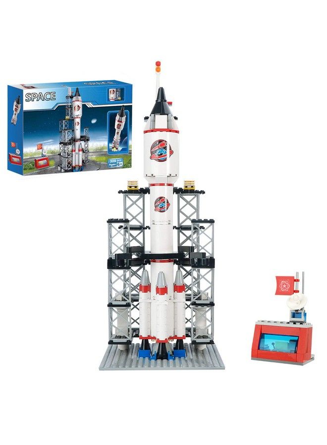 Rocket Launch Center Space Explorer Building Kit Space Shuttle Adventure Building Sets For Kids 6 12 Years Old City Space Discovery Rocket Spaceship Stem Aerospace Toys (309Pcs)