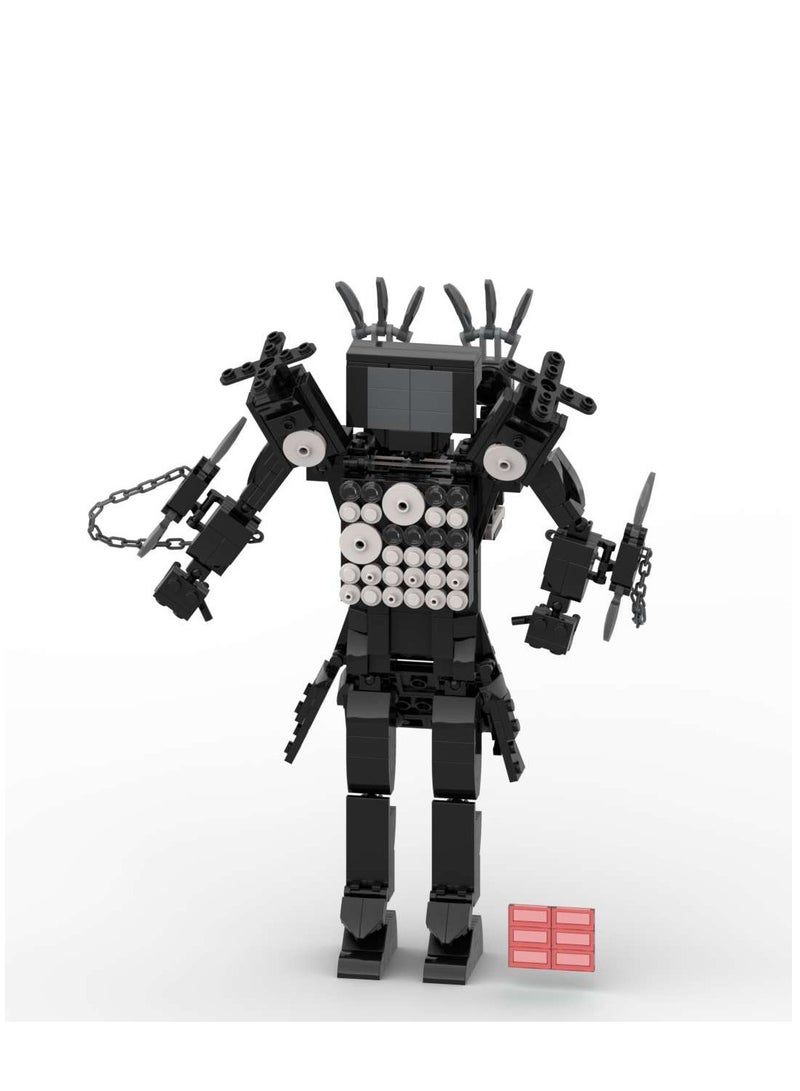 Man Toy Building Blocks 464Pcs Super Armed TV Man Toy Ideas Toys Battle Horror Game Model Ideas Toys Gifts for Adult & Kids