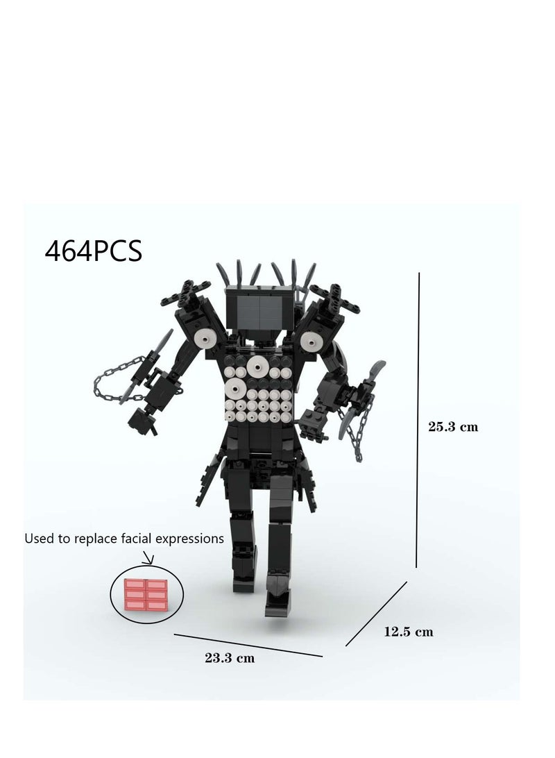 Man Toy Building Blocks 464Pcs Super Armed TV Man Toy Ideas Toys Battle Horror Game Model Ideas Toys Gifts for Adult & Kids