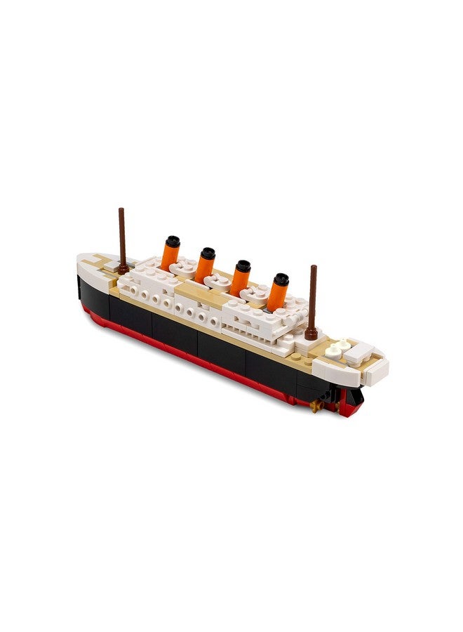 Titanic Building Bricks Set (Mid Sized 217 Pieces) 100% Compatible Fits Lego And Other Major Brands