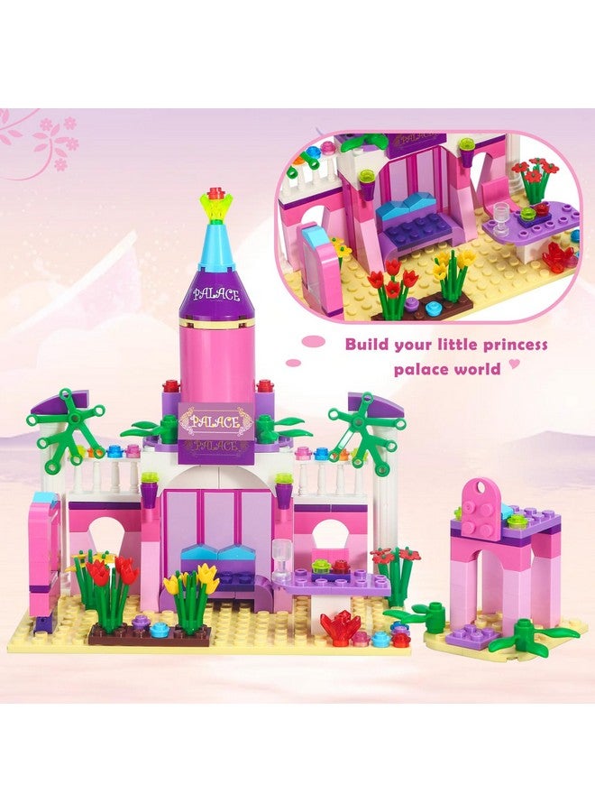 Girls Princess Castle Building Blocks Toys 178 Pieces Pink Palace Fairy Castle Building Set Girls Friends Construction Toy Castle Playset Great Small Gift For Kids Age 6 7 8 9 10 And Up