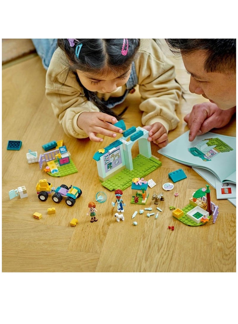 LEGO Friends Farm Animal Vet Clinic 42632 Building Blocks Toy Set (161 Pieces)