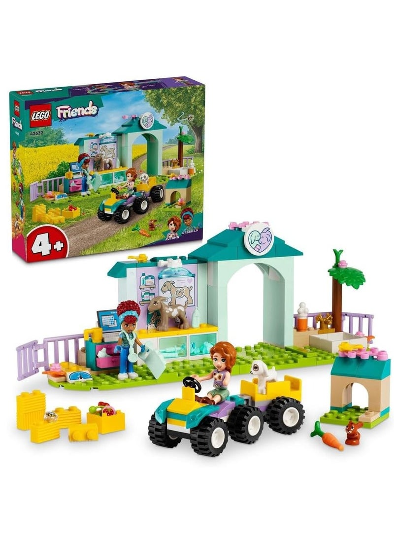 LEGO Friends Farm Animal Vet Clinic 42632 Building Blocks Toy Set (161 Pieces)