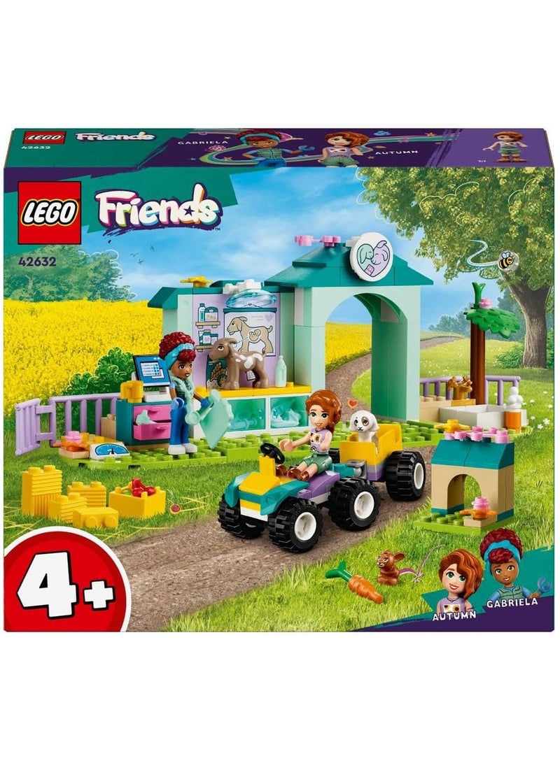 LEGO Friends Farm Animal Vet Clinic 42632 Building Blocks Toy Set (161 Pieces)