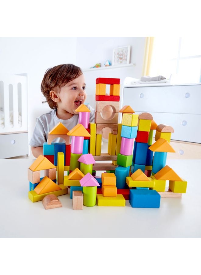 100-Piece Award Winning Building Block Set E0427 7.87x7.87x10.23inch