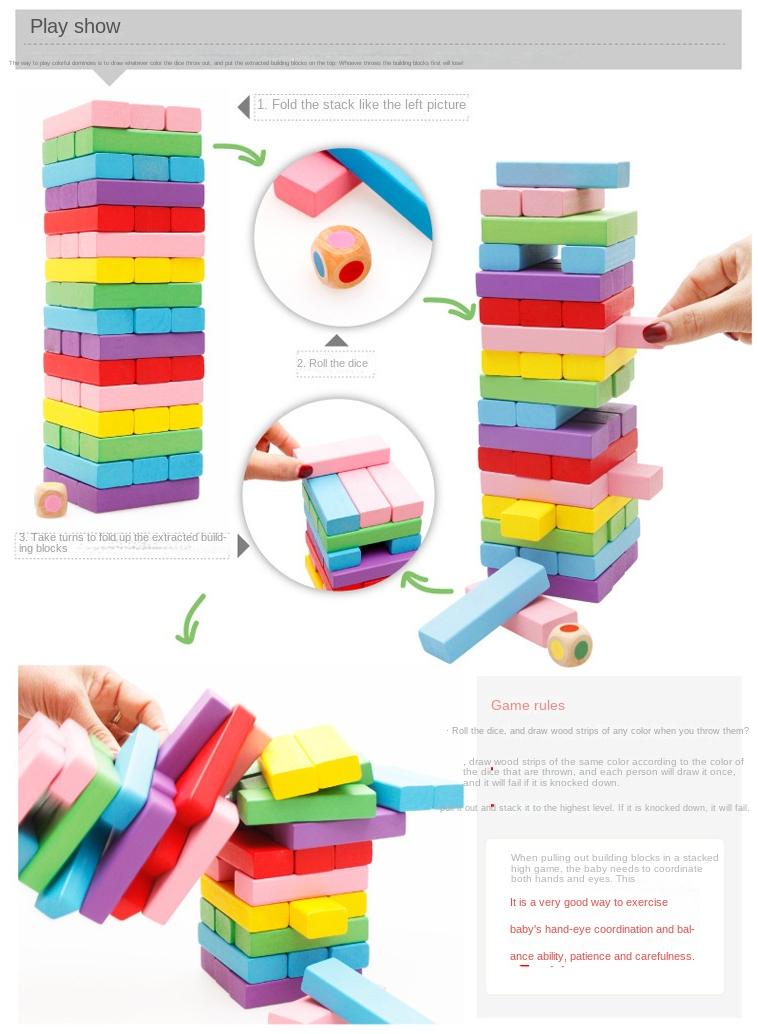 48 Pieces Of Colorful Drawing Blocks Toy