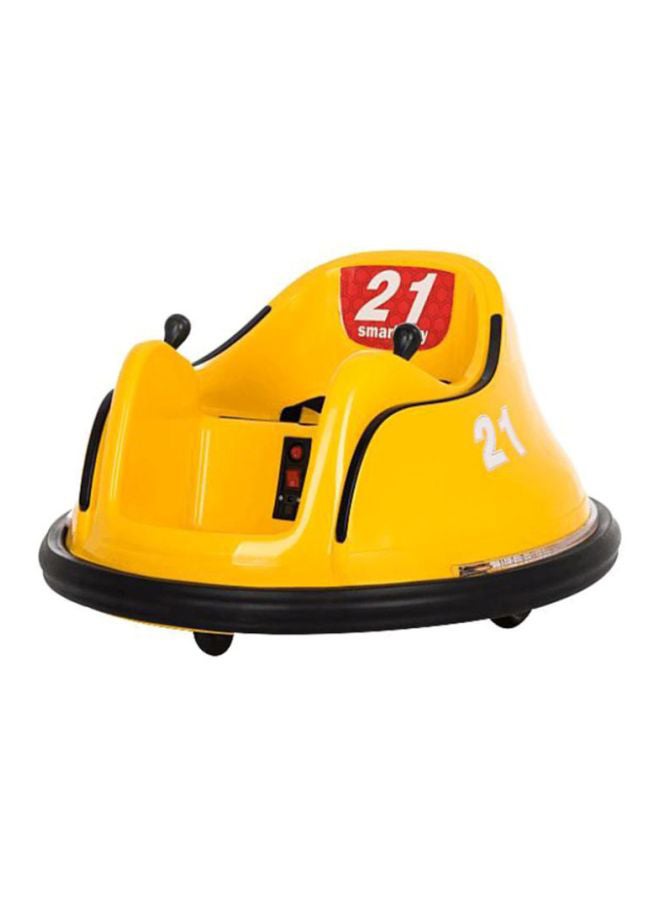 Electric Drift Bumper Car Baby Scooter Toy Swing Style With Led Lights Yellow