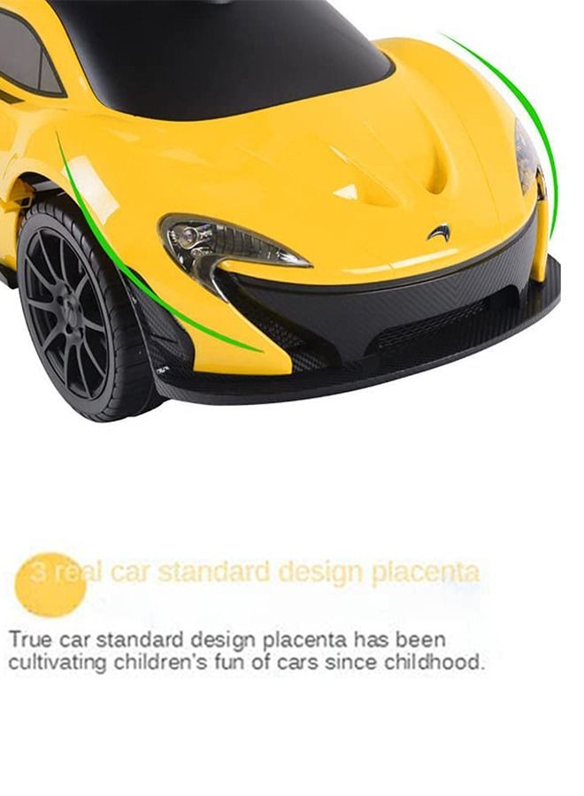Baybee Licensed McLaren Ride on Baby Car for Kids Ride on Push Car with Music Button Kids Car with Storage Ride on Toy Car Push Ride on Car for Kids Baby Toddlers 1 to 3 Years Boys Girls Yellow