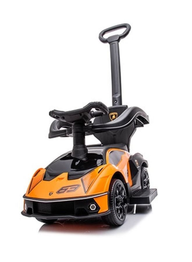Lamborghini Essenza SC V12 Ride-on Car with Handle Orange