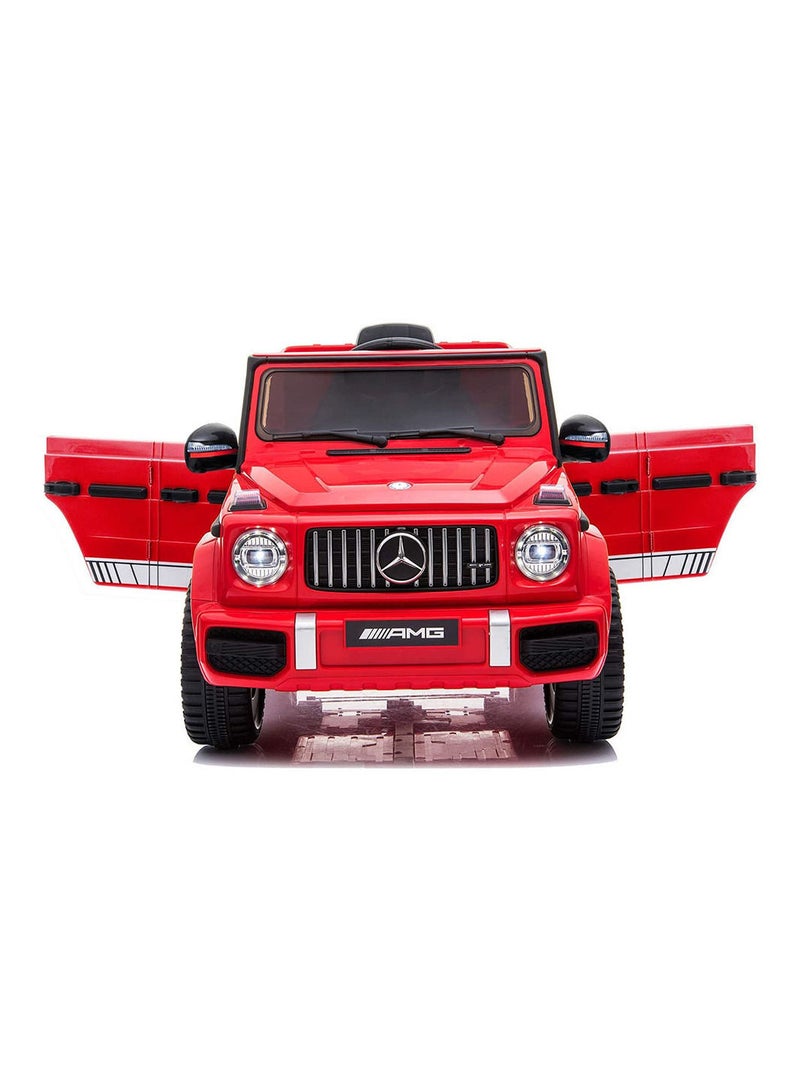 Mercedes Benz Amg G63, Licensed Electric Car, 12V Ride On Car With Remote Control For Kids - Red