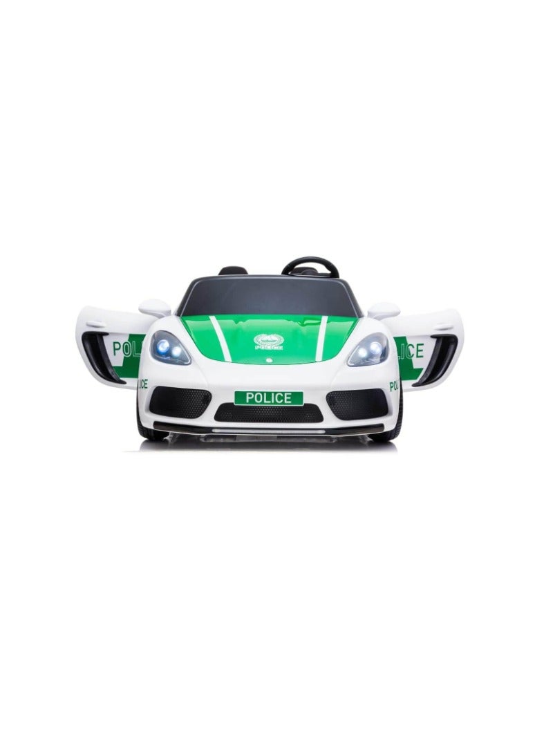 Powered Riding 24V Battery Operated Dubai Police  Car For Kids LB 3021EL - Green