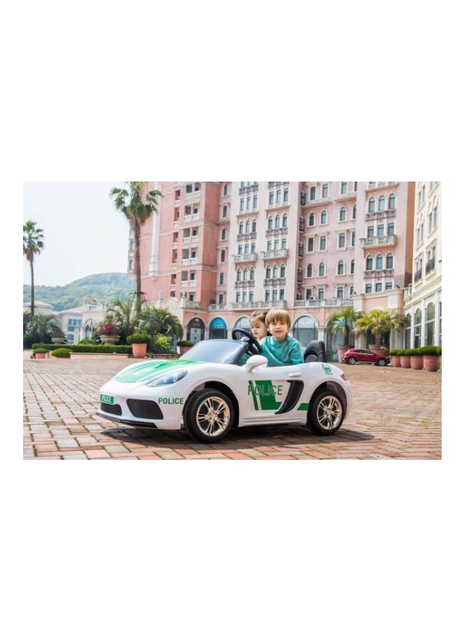 Powered Riding 24V Battery Operated Dubai Police  Car For Kids LB 3021EL - Green