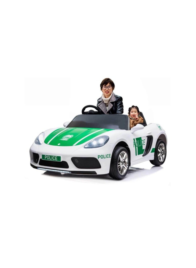 Powered Riding 24V Battery Operated Dubai Police  Car For Kids LB 3021EL - Green