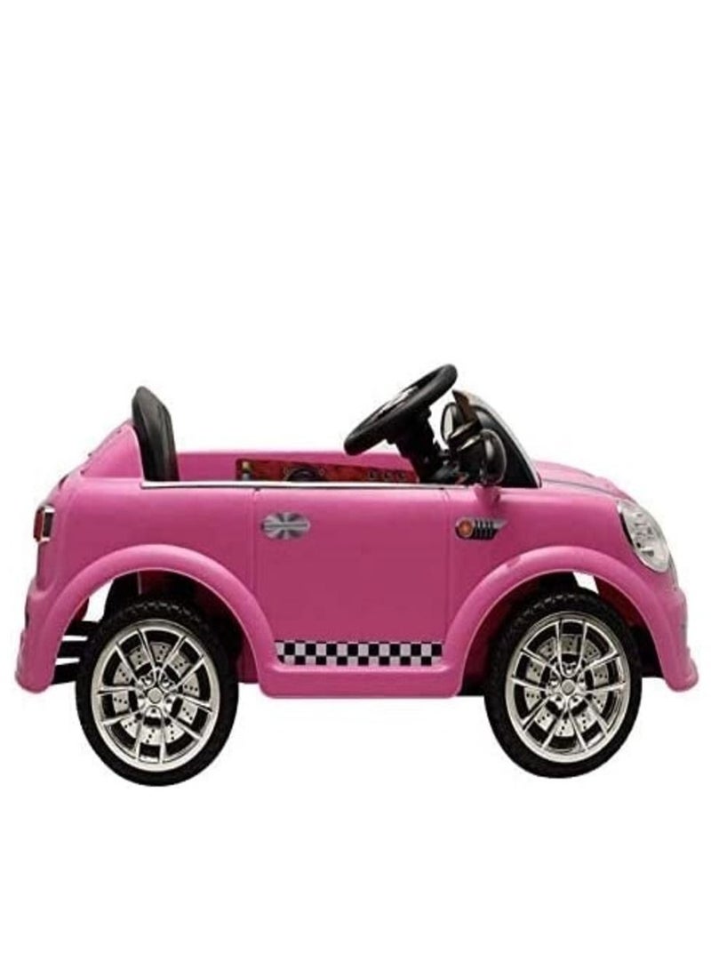 Mini Cooper Car 12V Pink
