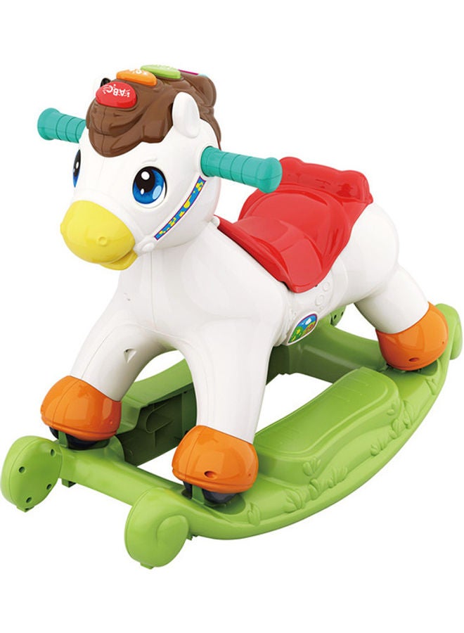 My Pony Kids Toy 2 In 1 Ride On Rolling Rocking Horse 62x29x37cm