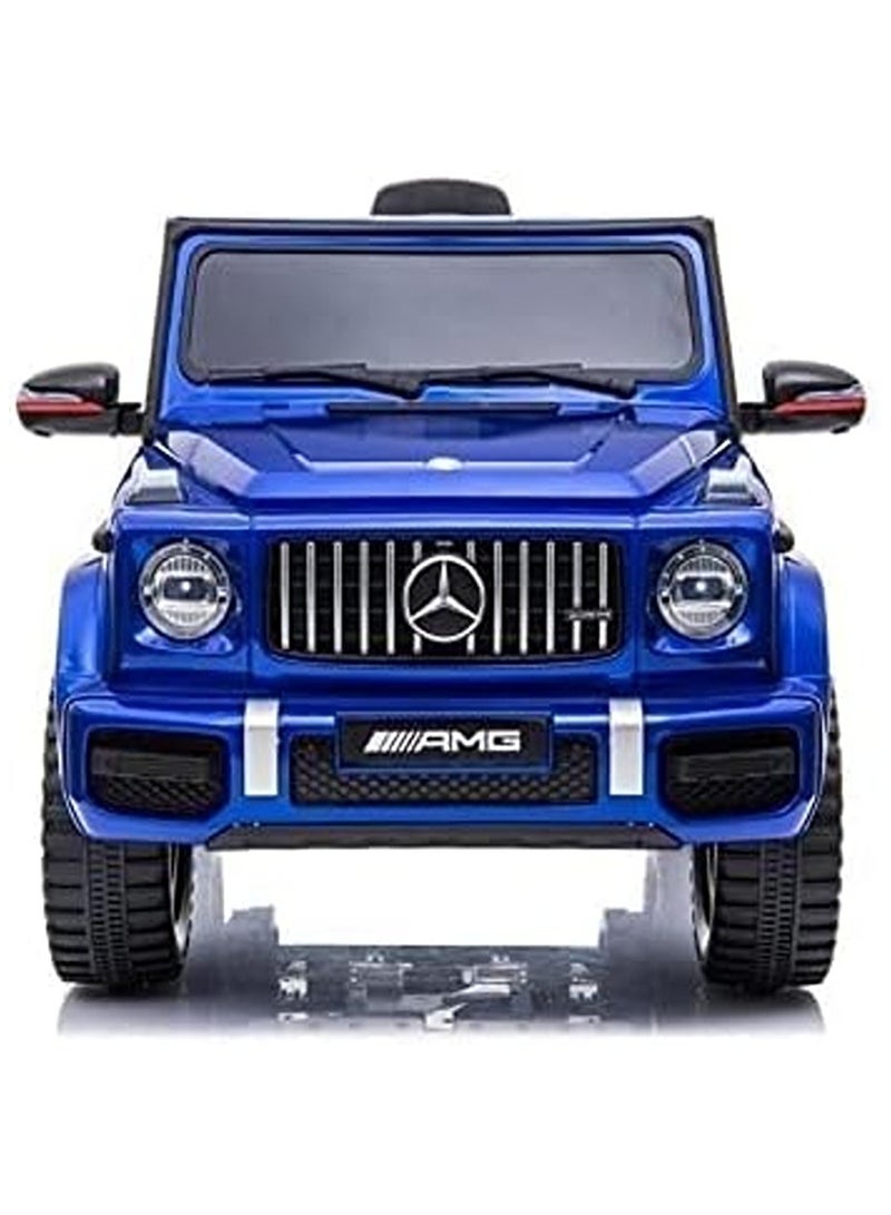 Mercedes Benz Amg G63, Licensed Electric Car, 12V Ride On Car With Remote Control For Kids - Painting Blue