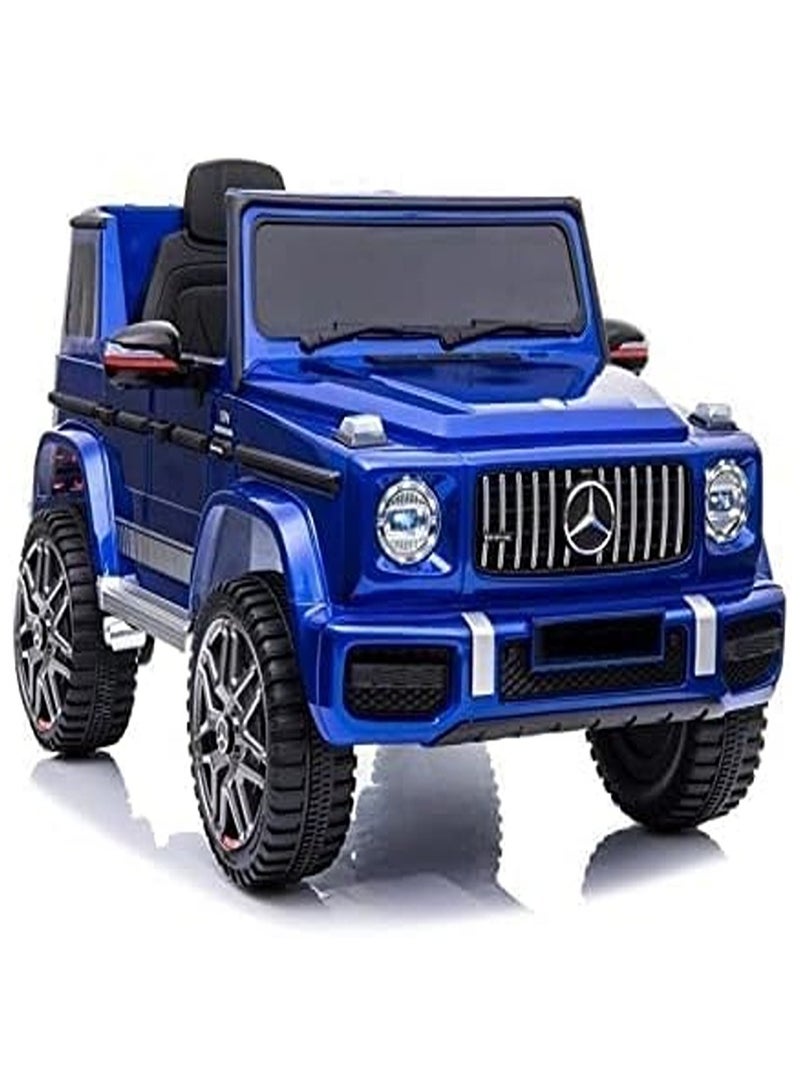 Mercedes Benz Amg G63, Licensed Electric Car, 12V Ride On Car With Remote Control For Kids - Painting Blue