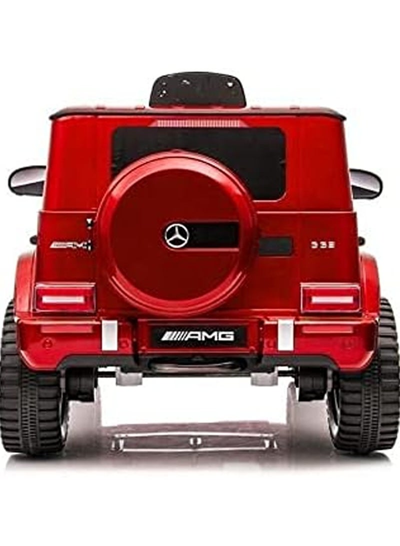 Mercedes Benz Amg G63, Licensed Electric Car, 12V Ride On Car With Remote Control For Kids - Painting Red