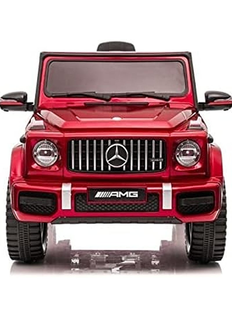 Mercedes Benz Amg G63, Licensed Electric Car, 12V Ride On Car With Remote Control For Kids - Painting Red