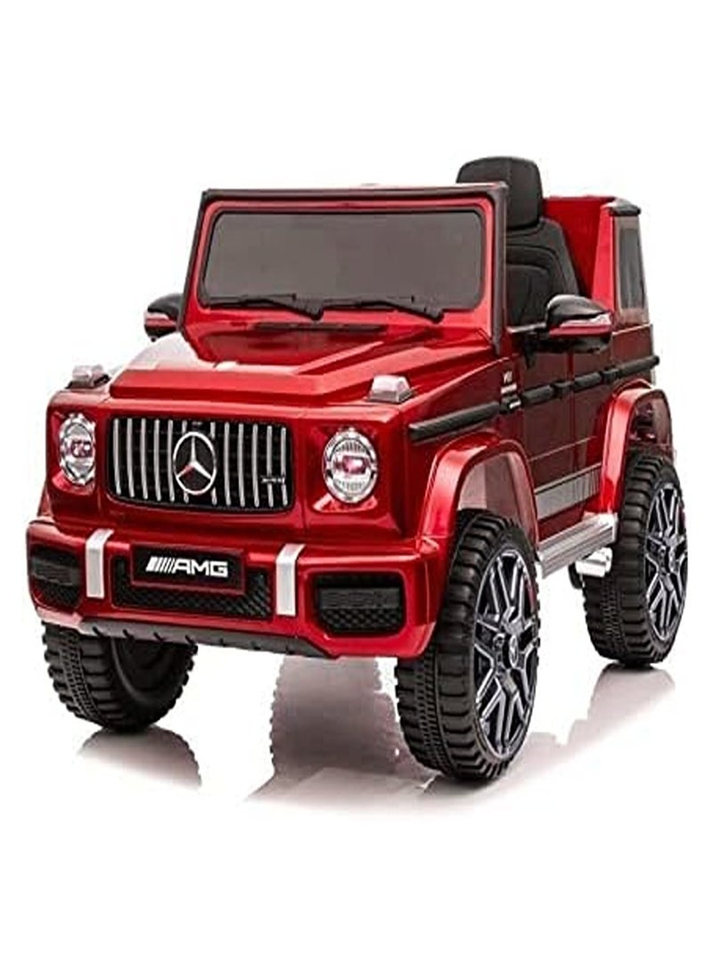 Mercedes Benz Amg G63, Licensed Electric Car, 12V Ride On Car With Remote Control For Kids - Painting Red