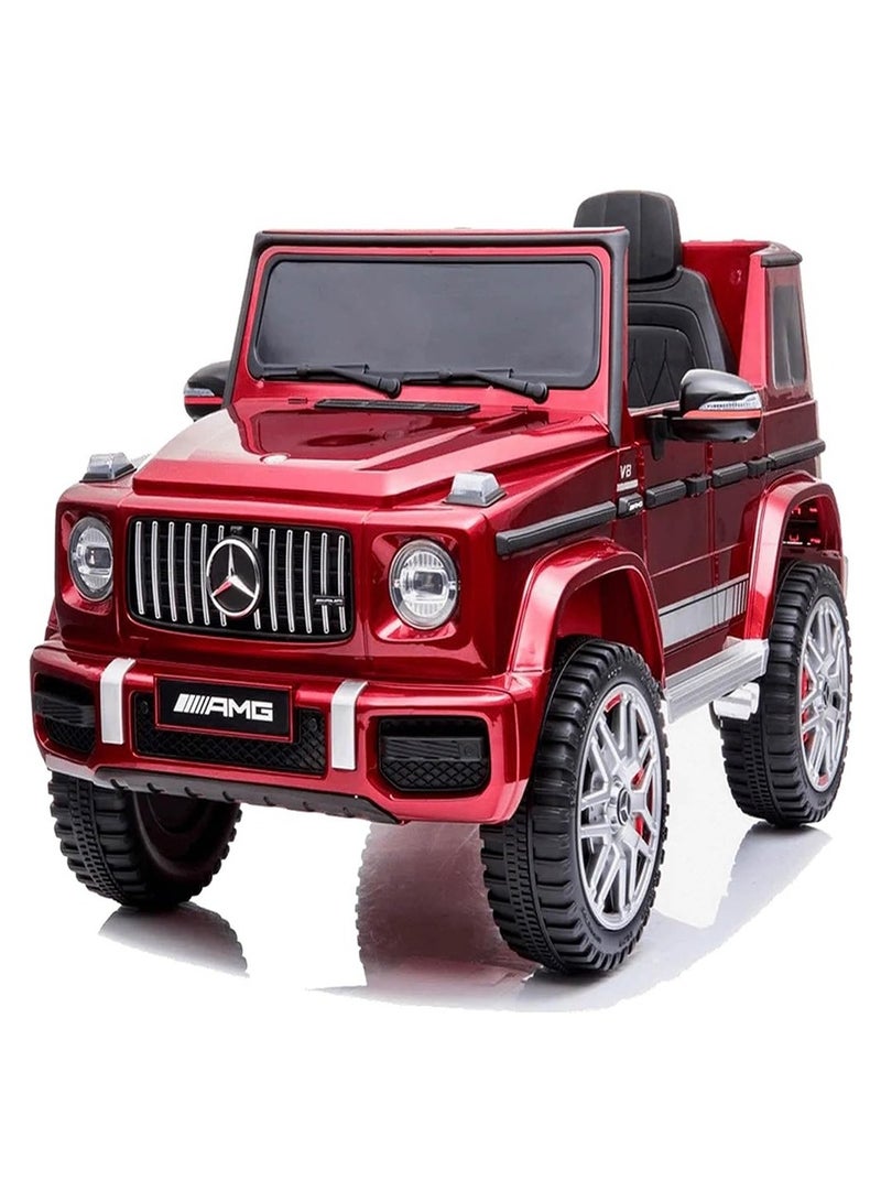 Mercedes Benz Amg G63, Licensed Electric Car, 12V Ride On Car With Remote Control For Kids - Painting Red