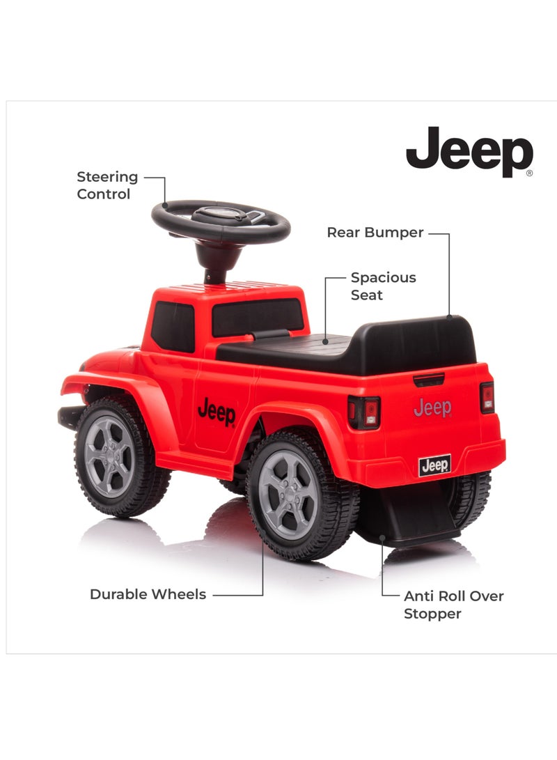 Ride On Jeep Gladiator 18-36 Months With Anti Tipping Mechanism Red 62 X 28 X 42cm