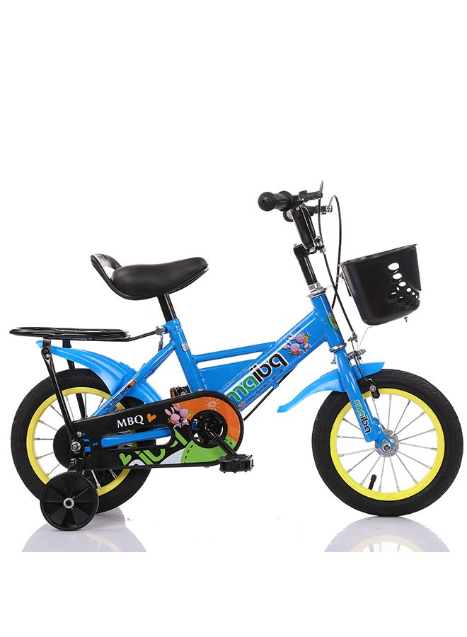 Children's Bike With Training Wheels Back Set And Front Basket 16inch