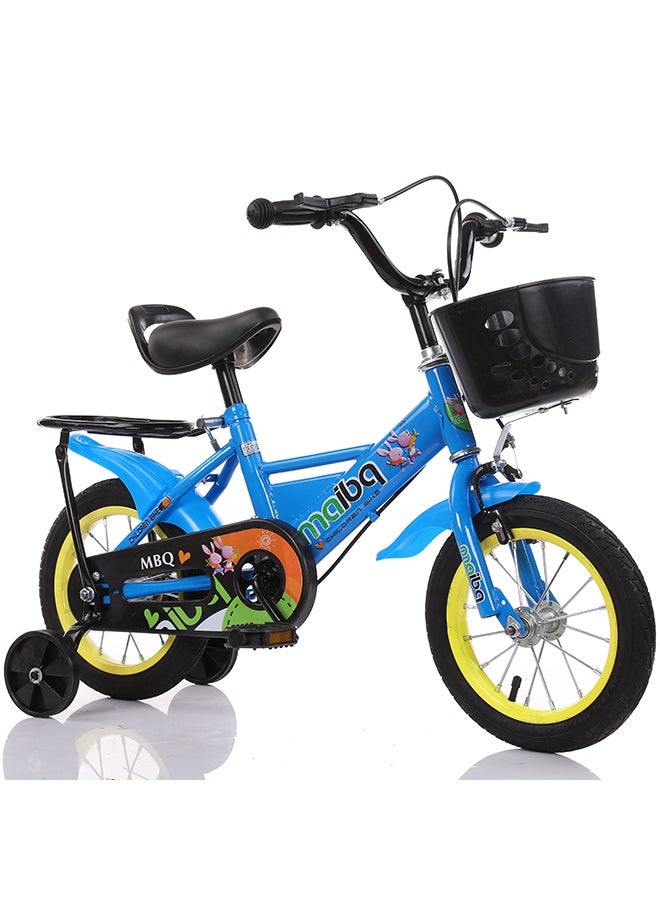 Children's Bike With Training Wheels Back Set And Front Basket 16inch