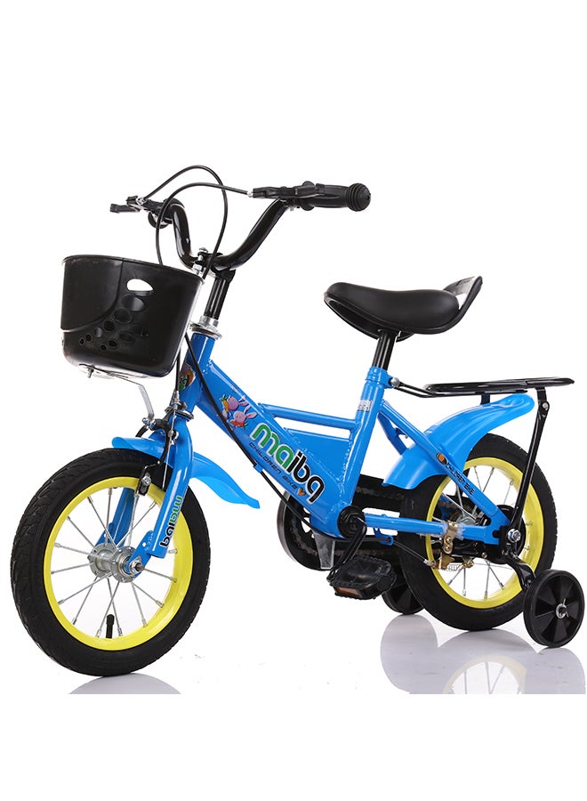 Children's Bike With Training Wheels Back Set And Front Basket 16inch