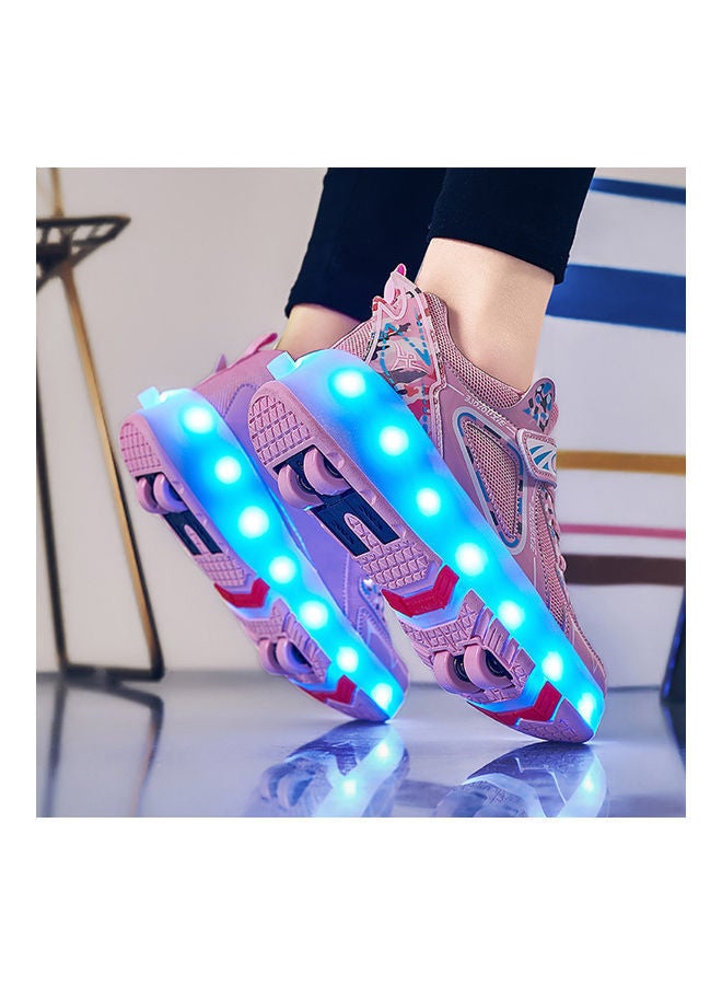 Rechargeable Roller Skate Shoes With LED Light And Accessories