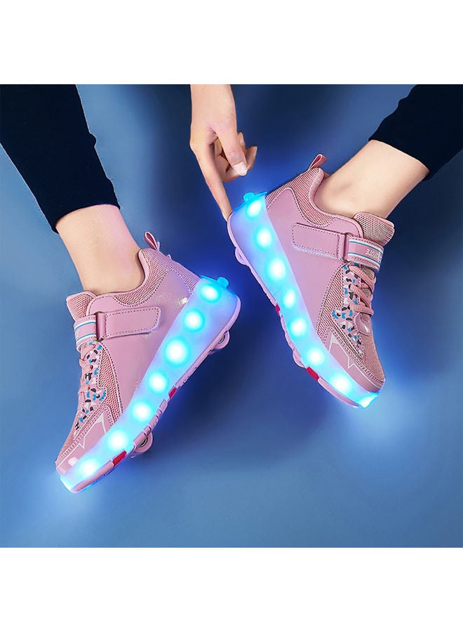 Rechargeable Roller Skate Shoes With LED Light And Accessories