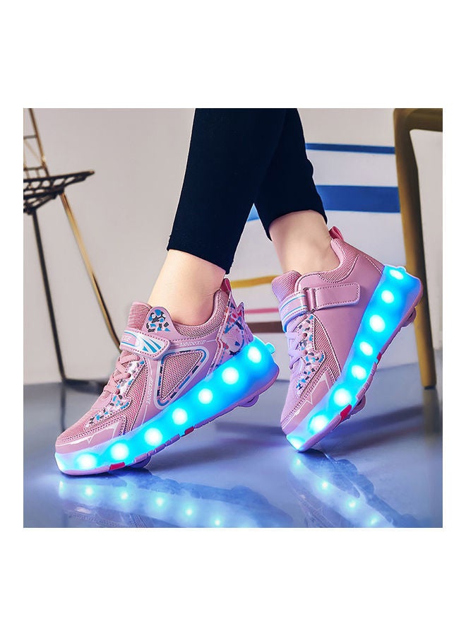 Rechargeable Roller Skate Shoes With LED Light And Accessories