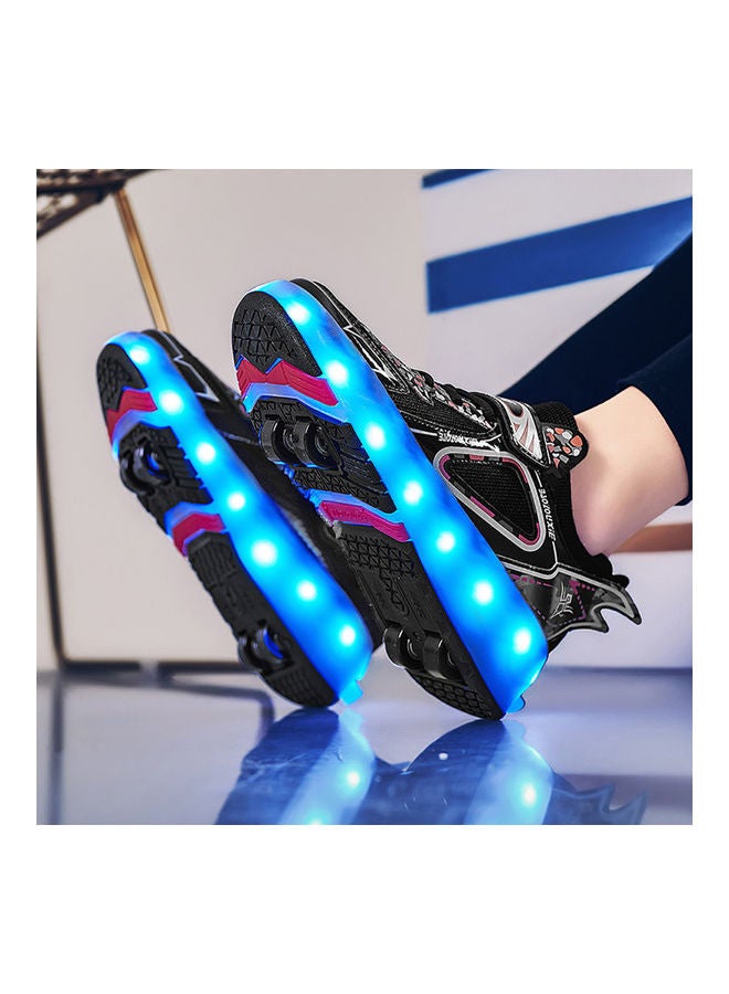 Rechargable Roller Skate Shoes With LED Light And Accessories