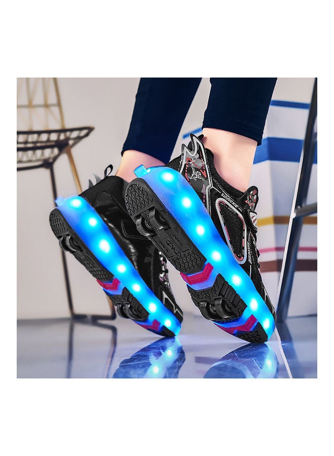 Rechargable Roller Skate Shoes With LED Light And Accessories