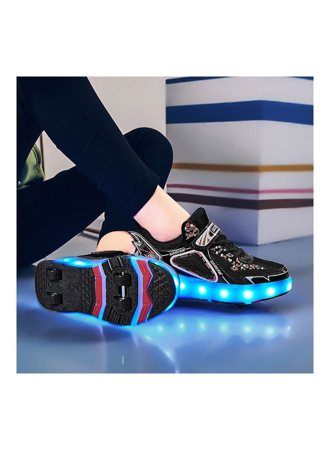 Rechargable Roller Skate Shoes With LED Light And Accessories