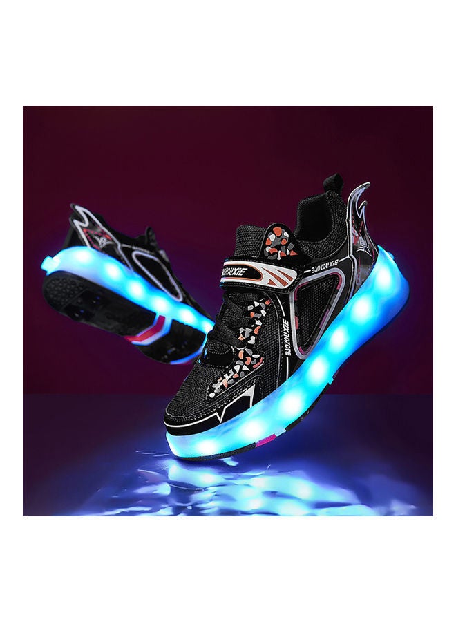 Rechargable Roller Skate Shoes With LED Light And Accessories