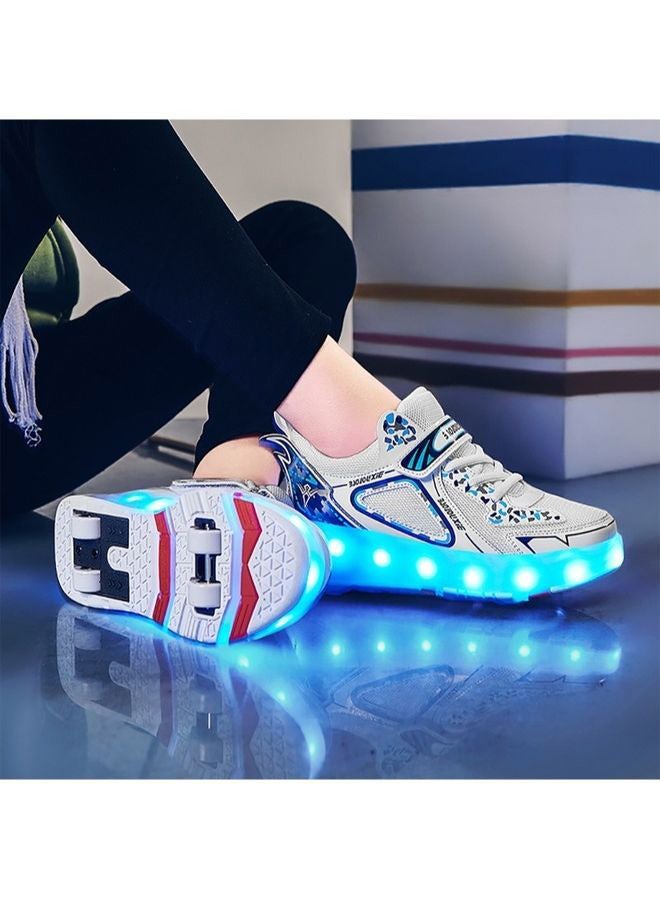 Rechargeable Roller Skate Shoes With LED Light And Accessories