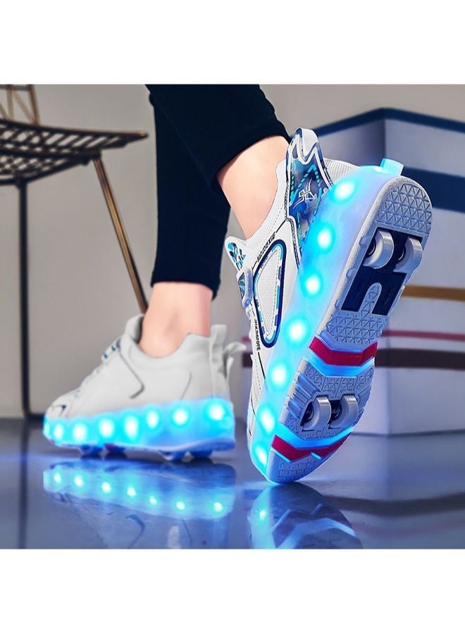 Rechargeable Roller Skate Shoes With LED Light And Accessories