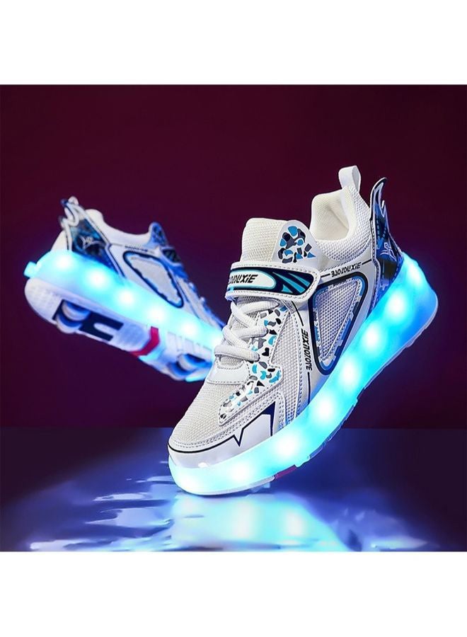 Rechargeable Roller Skate Shoes With LED Light And Accessories