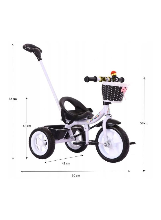 3-Wheels Tricycle Bicycle With Handle 75x94x49cm