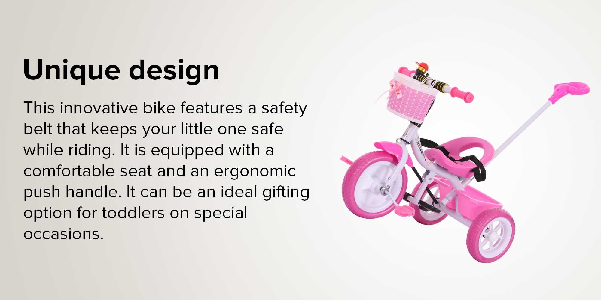 3-Wheels Pusher Ride Children's Bike